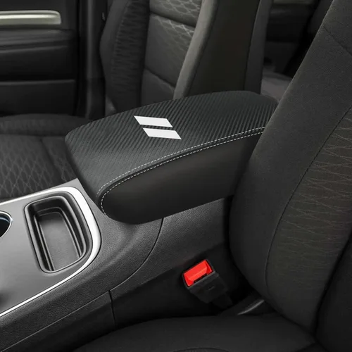 Vista 8 de Funda para reposabrazos de automóvil Dodge Durango 2011-2020, fundas de almohadilla de consola central, resistente a los arañazos, protector