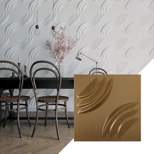 Vista 4 de Ekena Millwork WP20X20ARWH 19 5/8 pulgadas de ancho x 19 5/8 pulgadas de alto, artesano EnduraWall Decorativo 3D Panel de pared cubre 2.67 pies