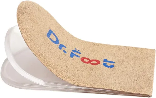 Vista 8 de Dr.Foot - Insertos ortopédicos ajustables para levantamiento de talón, plantilla de aumento de altura para discrepancias de longitud de piernas Beige