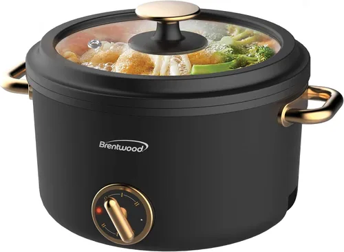 Vista 15 de Brentwood Cocina eléctrica multifunción para ollas calientes y vaporizador de alimentos con revestimiento de cerámica antiadherente de cerámica