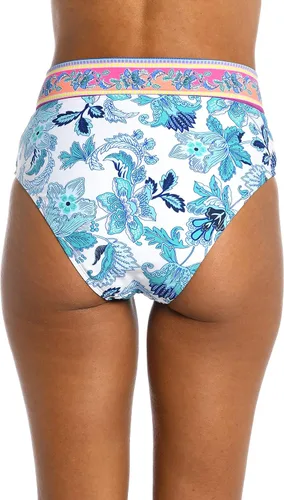 Vista 2 de Parte inferior de bikini de cintura alta con parte delantera en V