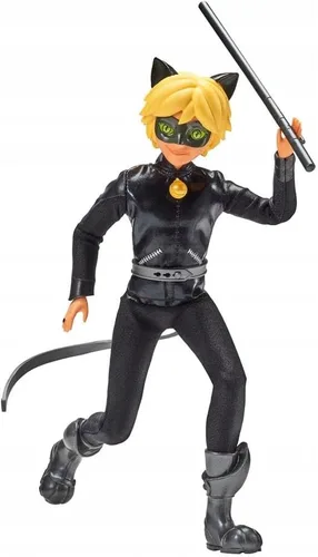 Vista 6 de Miraculous Muñeca de acción Cat Noir de Ladybug & Cat Noir de 11 pulgadas
