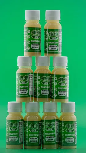 Vista 6 de SIM SIM Green Immunity Shots Antiinflamación Vegano, sin gluten Jengibre orgánico y limón Inyecciones de bienestar Refuerzo de inmunidad