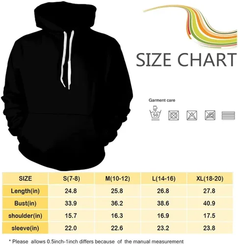 Vista 3 de EGEKNC Disfraz de juego con capucha para niños y niñas sudaderas deportivas para jóvenes