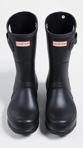 Vista 2 de Hunter Botas de lluvia cortas originales para hombre Negro