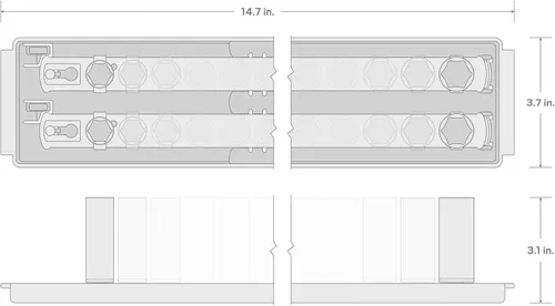 Vista 7 de TEKTON - Juego de llaves de vaso de 3/8 pulgadas con rieles y bandeja, poco profundo y profundo, 6 puntos, 24 piezas (8-19 mm) SHD91215
