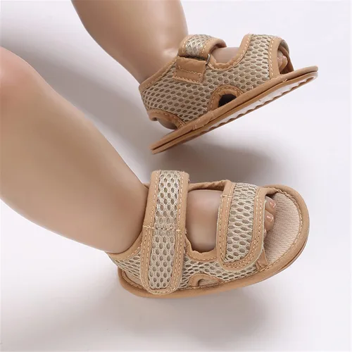 Vista 2 de RVROVIC Sandalias para bebés niños y niñas, zapatos de verano de primera calidad para exteriores, ligeras, suaves, antideslizantes, suela para niños