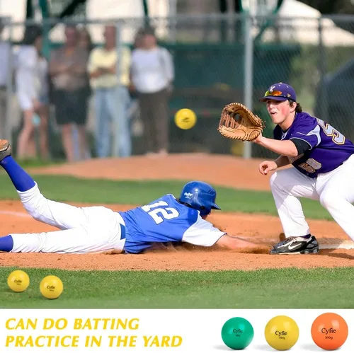 Vista 7 de Cyfie Heavy Weighted Baseball/Softball for Hitting, Heavy Balls for Hitting, Batting Training, Pitching Practice and Throwing(6 Pack)