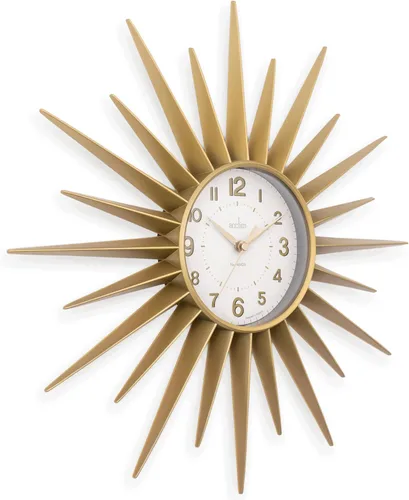 Vista 5 de Acctim 21760 Stella Sprayed Starburst Reloj de Pared, Oro
