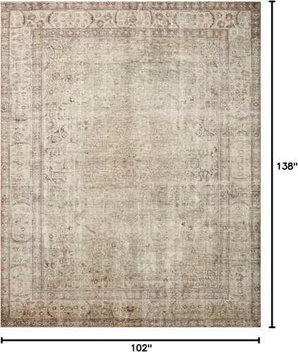 Vista 40 de Loloi Margot - Alfombra de área terracota/laguna de 7'-6" x 9'-6