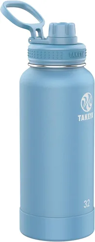 Vista 61 de Takeya Actives Botella de Agua con Tapa de Boquilla, Botella con Doble Aislamiento de Acero Inoxidable, Apta para Lavavajillas y Sin BPA, Botella