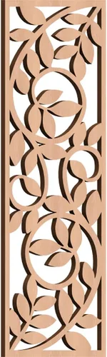 Vista 24 de 9 3/8"W x 24 3/8"H x 1/4"T Utica Decorativo Fretwork Madera Paneles de Pared, Abedul
