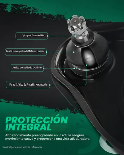 Vista 6 de SCITOO 10 piezas Kit de Suspensión Delantera Brazo de Control Inferior Brazo de Control Superior Enlace de Barra Antivuelco Compatible con Ford