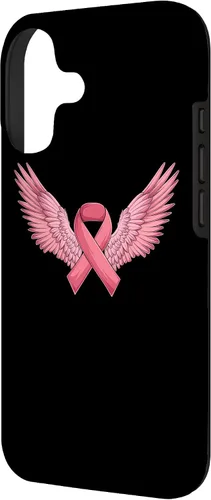 Vista 2 de Pink Ribbon Wings Breast Cancer Awareness Case for iPhone 17