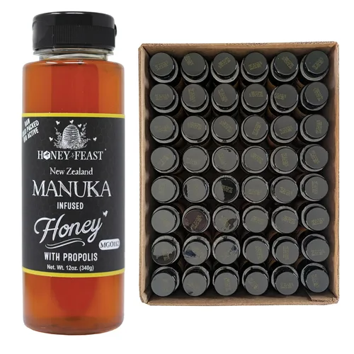 Vista 36 de Honey Feast Flower Powered Allergy Blend 10 veces miel, 12 onzas