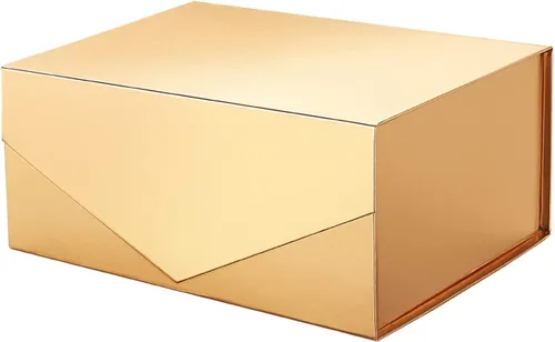 Vista 26 de PACKHOME Caja de regalo grande con tapa de 13.5 x 9 x 4.1 pulgadas, resistente caja de regalo plegable con cierre magnético