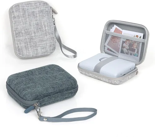 Vista 7 de MUZIRI KINOKOO Funda rígida de EVA compatible con Fuji Instax Mini EVO Camera Mini Link/Link 2/Link SQ Smartphone Photo Printer Bag con correa