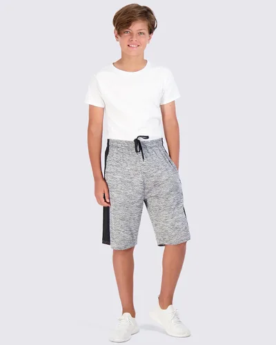 Vista 5 de Paquete de 5 pantalones cortos deportivos Dry-Fit de baloncesto, gimnasio para jóvenes, niños y niñas con bolsillos.