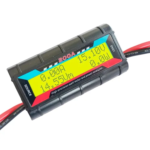 Vista 11 de Medidor de Watts RC de 150A, Analizador de Potencia de Alta Precisión, Comprobador de Voltaje (V) Corriente (A) Potencia (W) Carga (Ah) y Energía