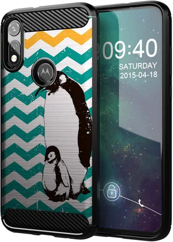 Vista 17 de CasesOnDeck - Funda compatible con Motorola Moto E (2020), diseño delgado, flexible, elegante, de protección contra golpes, funda de poliuretano