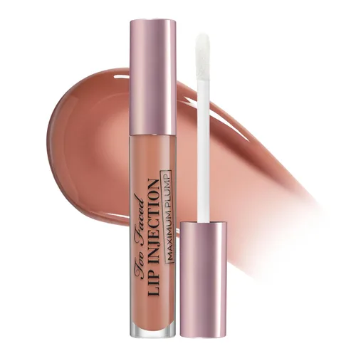 Vista 21 de Too Faced Lip Injection Lip Plumper Hydrating Lip Gloss for Fuller-Looking Lips Original, Maximum Plump, Cooling Gloss & Plumping Click Formulas