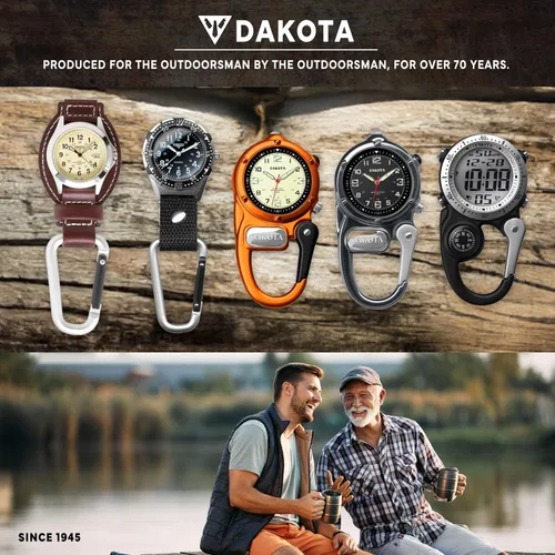 Vista 9 de Dakota Clip digital, reloj de clip, alarma, cronómetro, temporizador y reloj de doble hora, regalos al aire libre para hombres y mujeres, uso