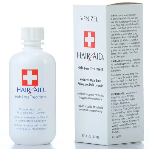 Vista 2 de REXSOL Hair Aid Tratamiento de pérdida de cabello Estimula el crecimiento del cabello Con vitamina C y E pura Derivados de células de levadura