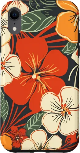 Vista 25 de Puakenikeni Flower Watercolor Floral Pattern Case for iPhone 17