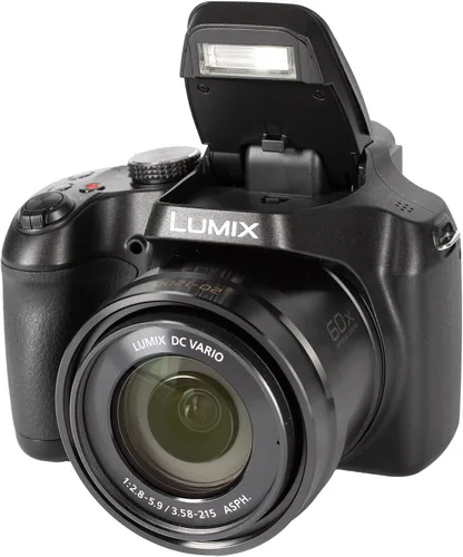 Vista 7 de Panasonic Lumix FZ85D / FZ80D Cámara digital 18.1MP Sensor MOS 60x Zoom óptico 0.787-47.244 in Equivalente 4K30 Video Power O.I.S. Paquete