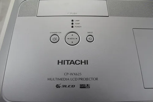 Vista 3 de Hitachi CP-WX625 WXGA 4000 lúmenes 1000:1 Relación de contraste 15.6LBS Networkable 16 vatios de proyector de audio (plata)
