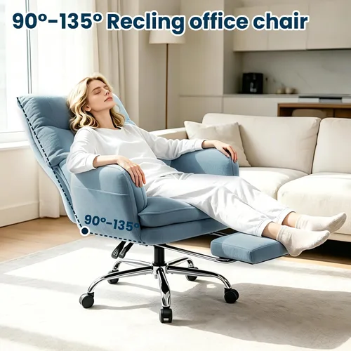Vista 6 de Silla de oficina Criss Cross, reposabrazos abatibles para mascotas y sentarse con patas cruzadas, silla ergonómica ejecutiva