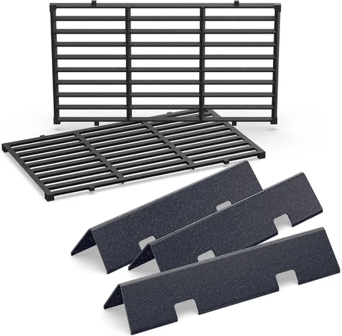 Vista 24 de QuliMetal Piezas de repuesto para parrillas Weber Genesis 300 Series, E310, S310, E320, E330, S330, EP310, EP320, EP330 Series con control frontal