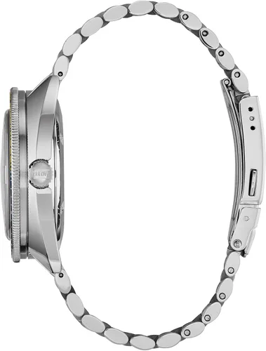 Vista 2 de Bulova Oceanographer - Diario automático de acero inoxidable para hombre tono plateado modelo 96B320