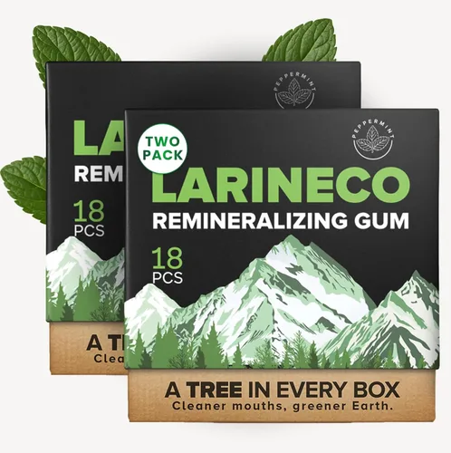 Vista 16 de Larineco - Goma de mascar remineralizante con nanohidroxiapatita y xilitol - Goma de xilitol sin azúcar, sin plástico, sin colorantes, sin