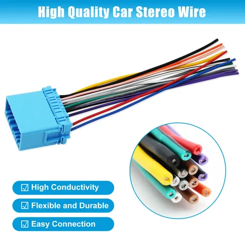 Vista 6 de Adaptador de Arnés de Cable de Radio de Coche de Reemplazo para Arnés de Cableado de Estéreo Selecto de Honda y Acura