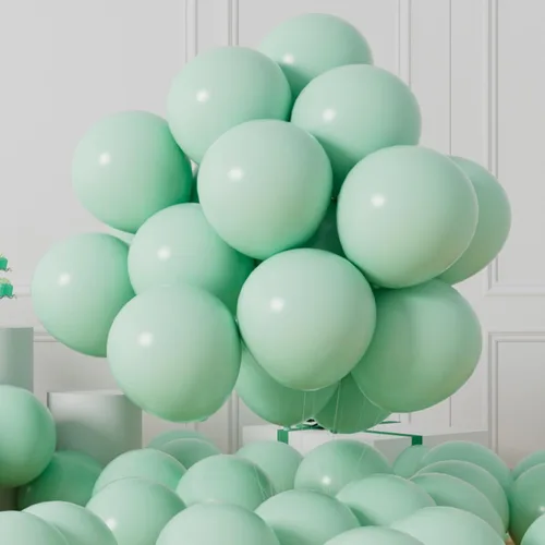 Vista 34 de AULE Globos metálicos negros de 12 pulgadas, 50 globos de látex negros, helio cromado, globo grueso brillante, decoración perfecta para fiesta