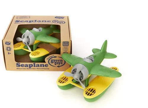 Vista 5 de Green Toys Hidroavión en Color Verde - Libre de BPA, Hidroavión Libre de Ftalatos para Mejorar el Agarre en Pinza. Juguetes y Juegos, 9 x 9.5 x 6