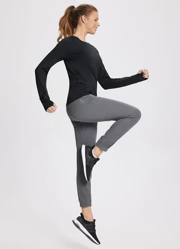 Vista 6 de BALEAF Women's Long Sleeve Running Shirts Workout Tops Athletic Active Quick Dry Soft Lightweight