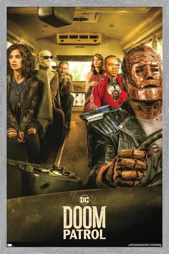 Vista 16 de Trends International DC Comics TV Doom Patrol - Póster de pared de una hoja de autobús, 22.4 pulgadas de largo x 14.7 pulgadas, versión enmarcada