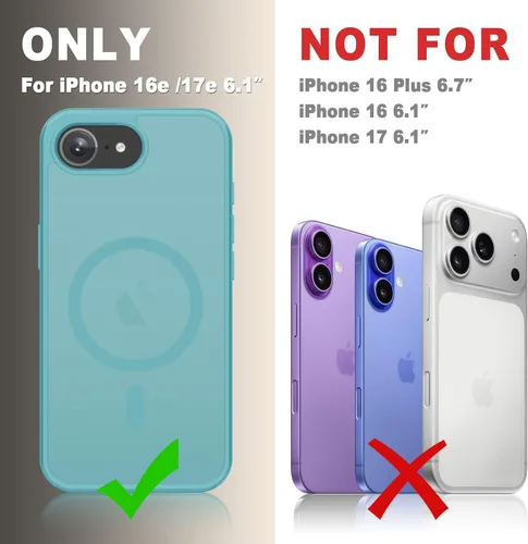 Vista 950 de Funda para Google Pixel 10 Pro XL, cubierta magnética mate, color negro Fit for MagSafe, Screen Protector included, Shockproof Military Grade