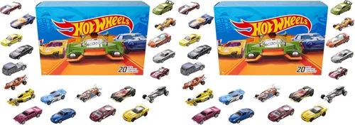 Vista 11 de Hot Wheels Juego de 10 camiones y autos de juguete a escala 1:64 para niños y coleccionistas, los estilos pueden variar [Exclusivo de Amazon]