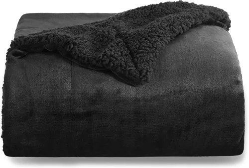 Vista 37 de Bedsure GentleSoft - Manta de forro polar Sherpa para sofá, manta de Navidad gruesa y cálida para invierno, manta de felpa suave y esponjosa como