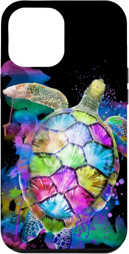 Vista 26 de Rainbow Turtle Design Colorful Turtle Print Sea Turtle Shell Case for iPhone 17