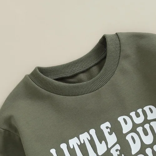 Vista 5 de Conjunto de ropa de 2 piezas para bebés y niños pequeños para otoño e invierno