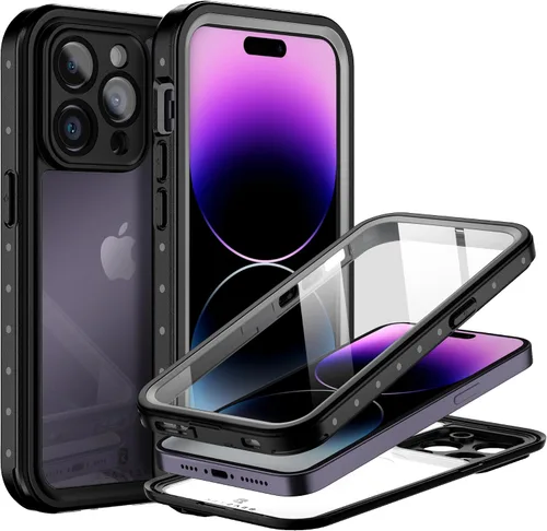 Vista 11 de BEASTEK Funda impermeable para iPhone 14, a prueba de golpes, a prueba de polvo IP68 bajo el agua, serie NRE con protector de pantalla integrado