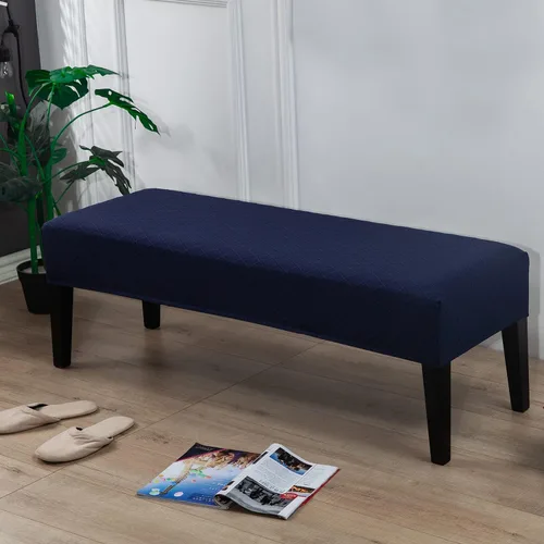 Vista 31 de Fundas de banco rectangulares, funda extraíble para silla de comedor, ajuste suave, universal, elásticas, antipolvo, lavable, protector de asiento