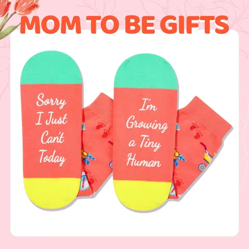 Vista 3 de HAPPYPOP Regalos para el día de la madre, regalos para madres primerizas para la nueva mamá, regalos para mujeres embarazadas, calcetines