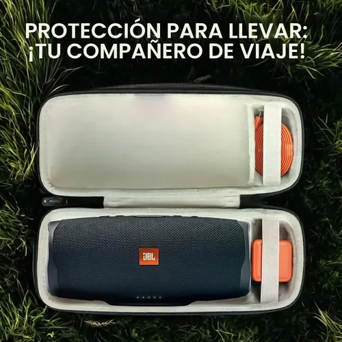 Vista 4 de HomEquip Funda rígida para altavoz portátil inalámbrico JBL Charge 5 / Charge 4 (funda solamente)