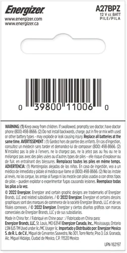 Vista 5 de Energizer Baterías de 12 V, A27 batería alcalina de 12 voltios, 6