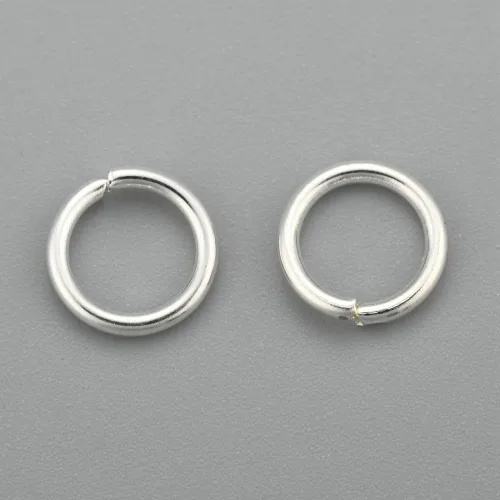 Vista 40 de HDSupplies 100 piezas - 4mm de argollas de acero inoxidable 304 de tono negro - Calibre 22 (espesor de 0.6mm)